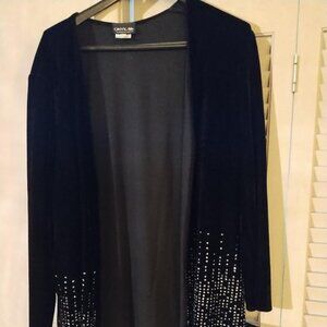 ONYX NITE velvet cardigan